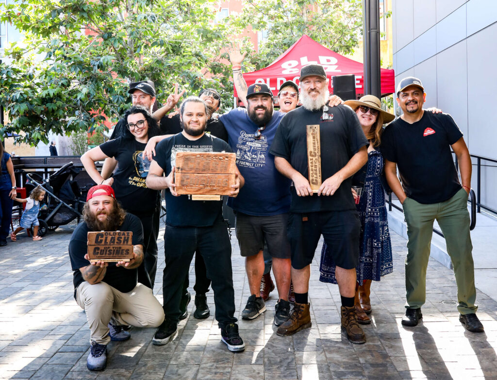 Winners from Bayou on the Bay, Shokakko and Warpigs at "Clash of the Cuisines" at Old Caz Beer in Rohnert Park, Saturday, June 14, 2025. (Old Caz Beer)