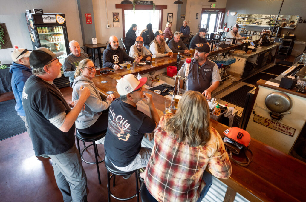Wolf House Brewing Friday, March 28, 2025 in Cloverdale. (John Burgess / Press Democrat)