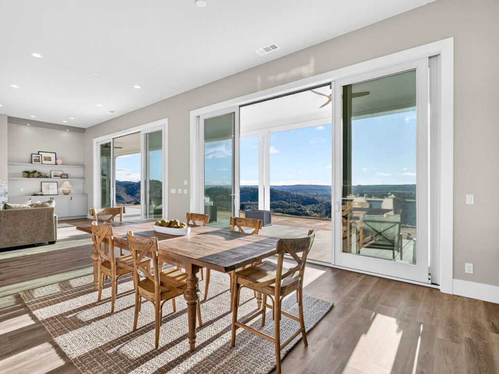 Dining area of great room. (Clear Shot Creations)