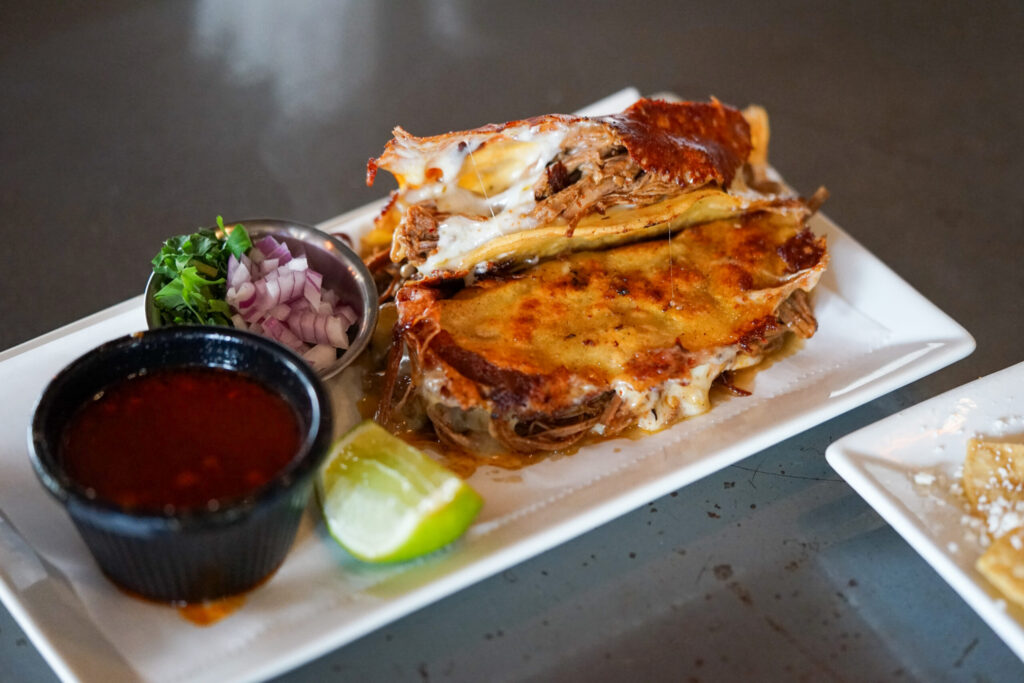 Quesabirria tacos from Fogbelt Brewing Company in Santa Rosa. (Sonoma County Tourism)