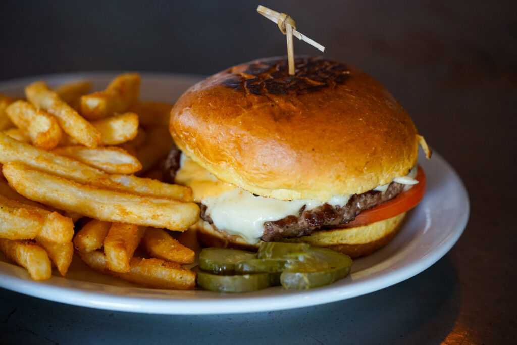 Burger and fries from Fogbelt Brewing Company in Santa Rosa. (Sonoma County Tourism)
