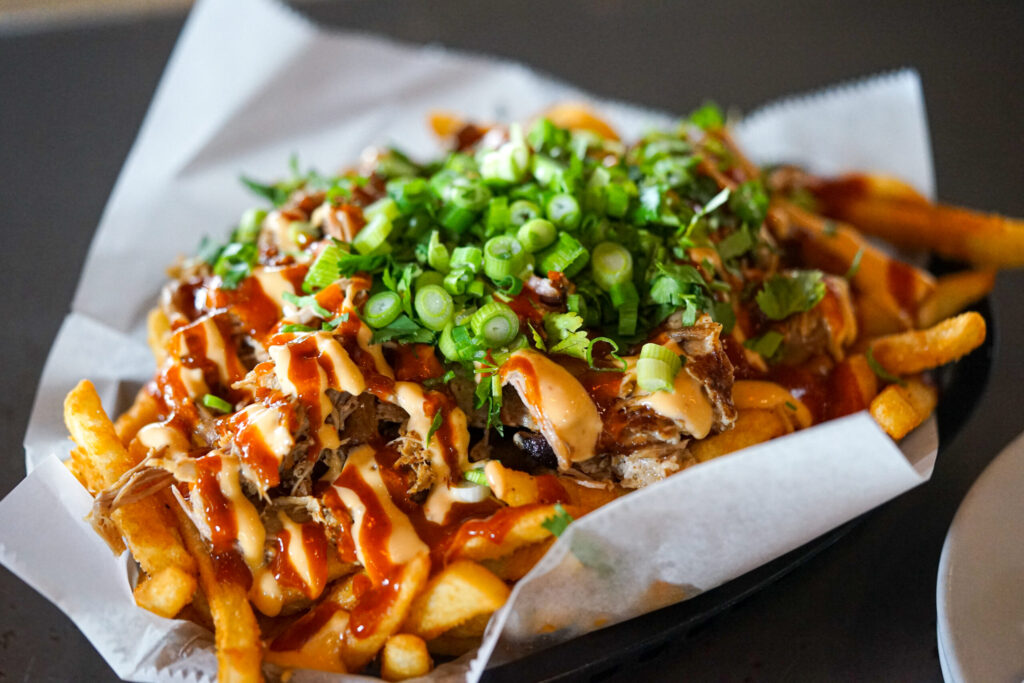 Smothered cheese fries from Fogbelt Brewing Company in Santa Rosa. (Sonoma County Tourism)