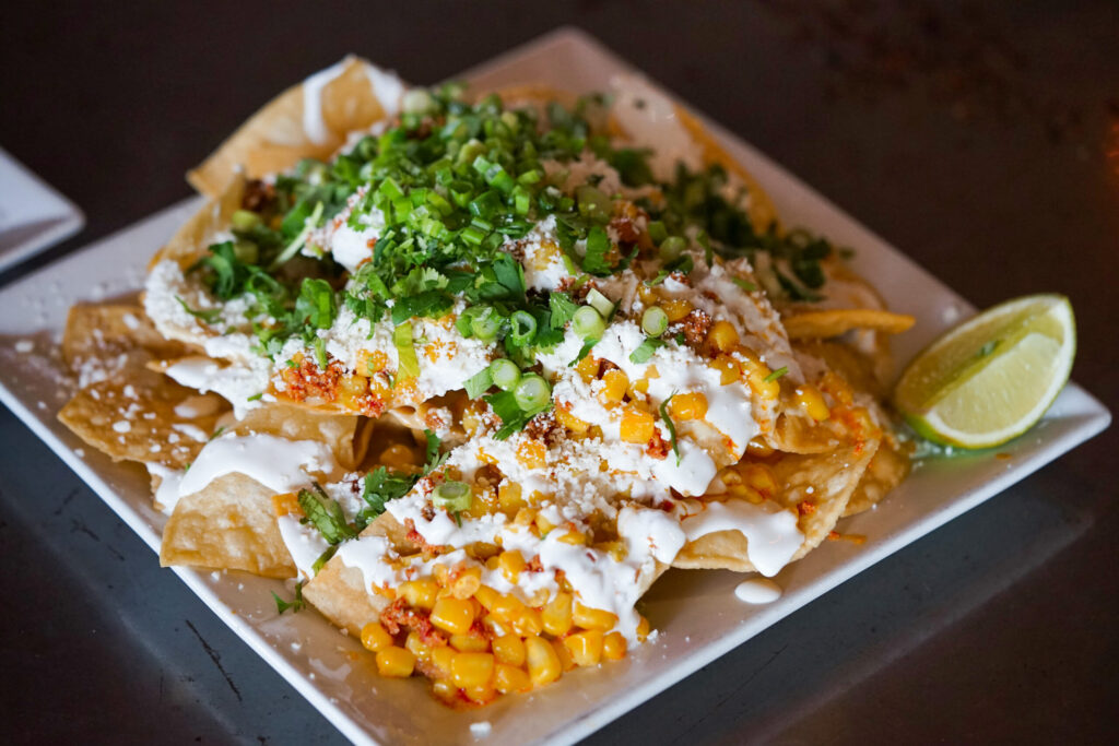 Elote nachos from Fogbelt Brewing Company in Santa Rosa. (Sonoma County Tourism)