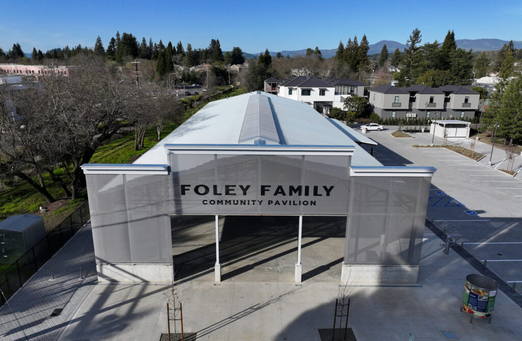 The new Foley Family Community Pavilion in Healdsburg on Tuesday, February 3, 2026. (Christopher Chung/The Press Democrat)