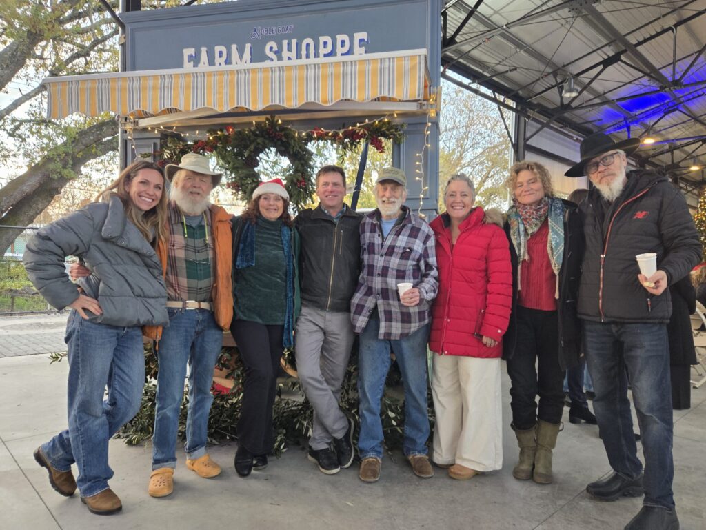 Members of the Healdsburg Farmers' Market and community members gather for the Foley Family Community Pavilion grand opening. (Will Bucquoy)