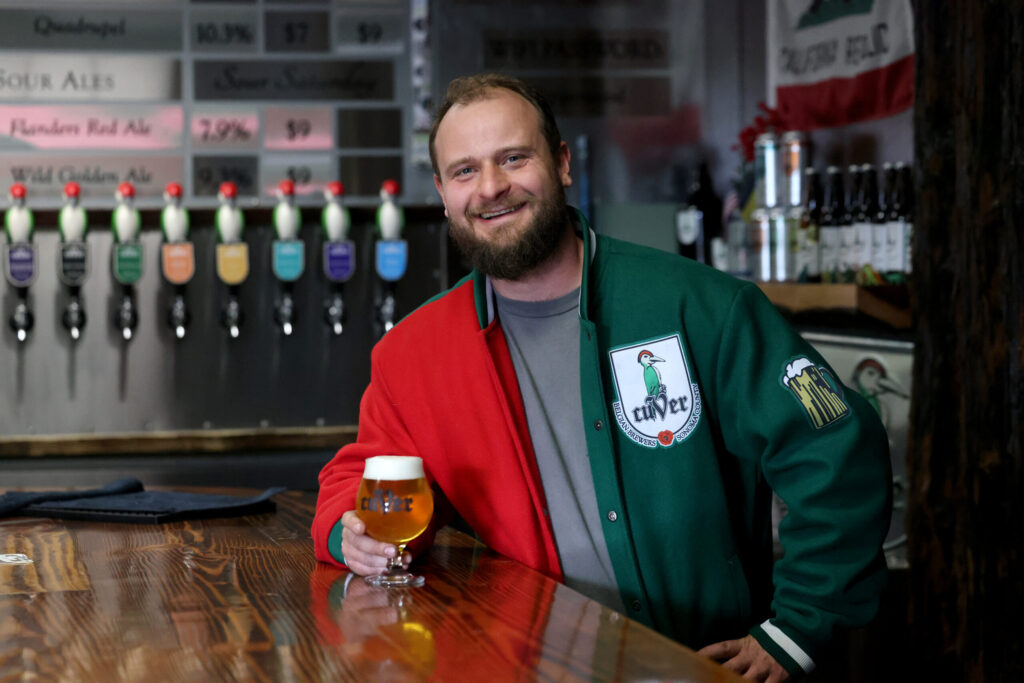 Co-founder and brewmaster Hendrik Cuver at Cuver Brewing in Windsor Sunday, Feb. 8, 2026. (Beth Schlanker / The Press Democrat)