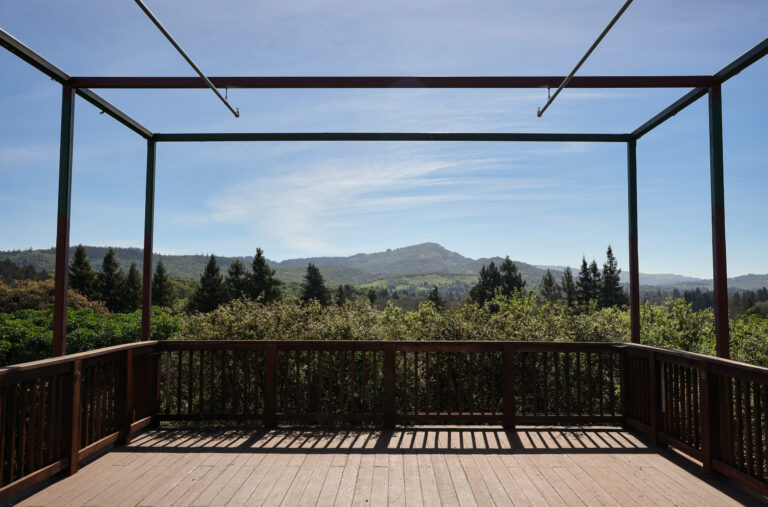 The view from the patio area at The Junction, located at the former site of The Villa, in Santa Rosa on Tuesday, March 10, 2026. (Christopher Chung/The Press Democrat)