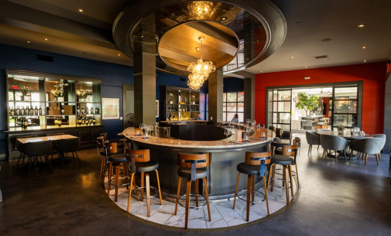 The Royal We tasting room brings together labels by winemaker Thomas Rivers Brown including Caterwaul, Matthew Wallace, Aston Estate, Switchback Ridge, RIV, and Maybach Family Vineyards Thursday, March 5, 2026 in St. Helena. (John Burgess/The Press Democrat)