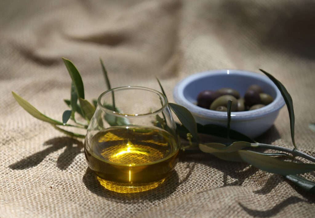 Extra-virgin olive oil at McEvoy Ranch in Petaluma on Wednesday, June 8, 2022. (Beth Schlanker / The Press Democrat)