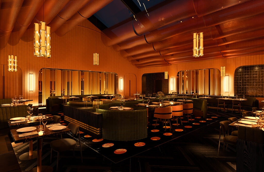 A rendering of the forthcoming Aya restaurant at Graton Resort & Casino, scheduled to open in May 2026. (Graton Resort & Casino)