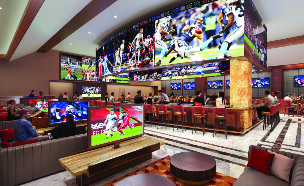 A rendering of the forthcoming sports bar at Graton Resort & Casino. (Graton Resort & Casino)