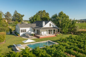 This renovated farmhouse in  Alexander Valley, on the Healdsburg-Geyserville border, is currently listed for $3,650,000.(Jan Pechbrenner / Liftec Media)