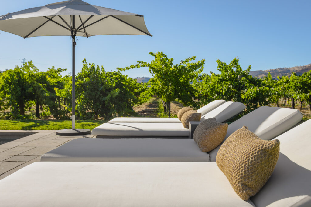 Loungers by the pool and vines. (Jan Pechbrenner / Liftec Media)