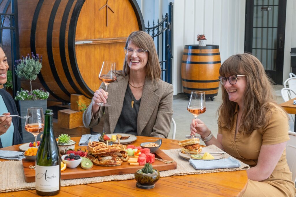 Available on Saturdays and Sundays, brunch boards can be added to any wine tasting flight at Anaba Wines in Sonoma. (Richard Wood Photography)
