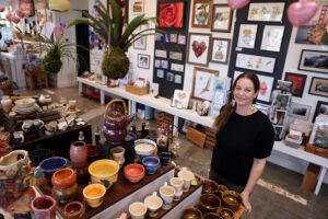 Willow Peterson, owner of Made Local Marketplace at Montgomery Village in Santa Rosa, Wednesday, Feb. 4, 2026. (Beth Schlanker / The Press Democrat)