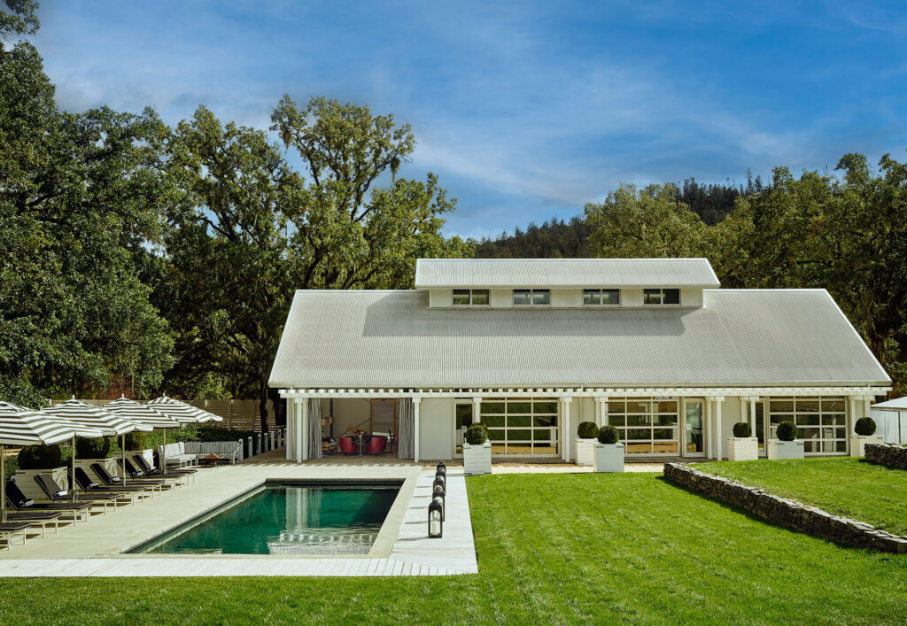 Pool and entertainment barn. (Douglas Friedman)