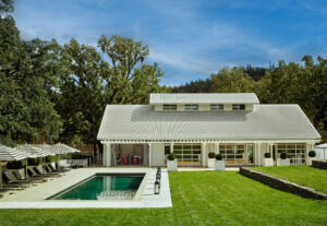 Pool and entertainment barn. (Douglas Friedman)