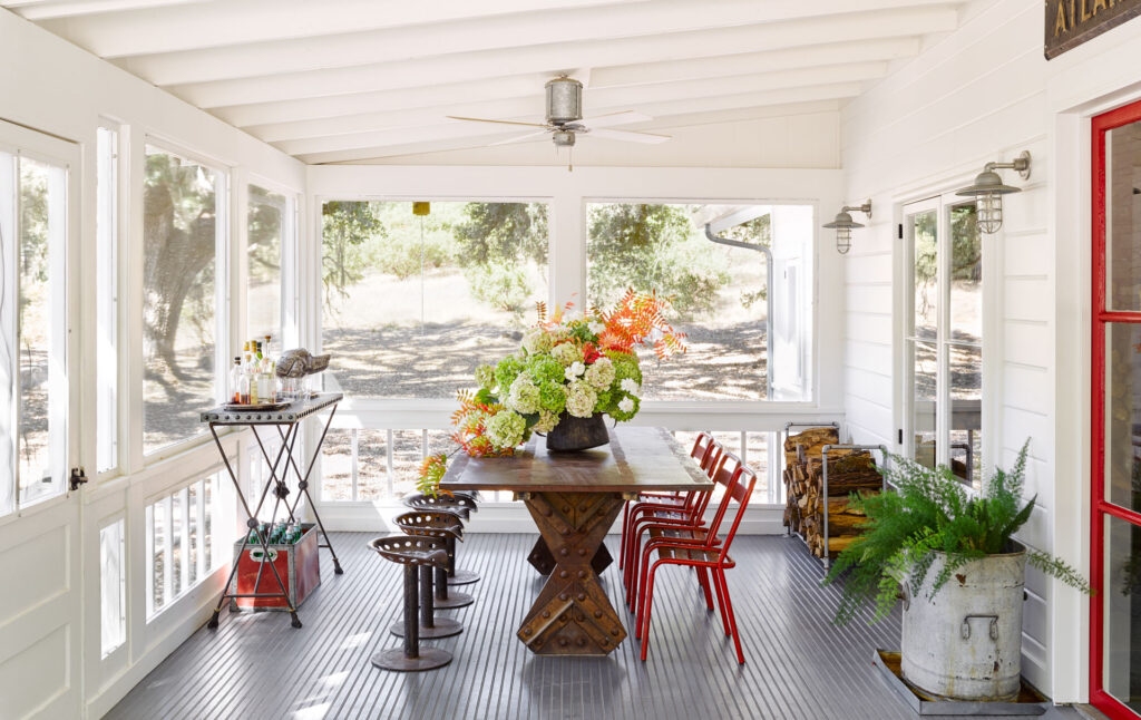 Screened-in front porch. (Douglas Friedman)