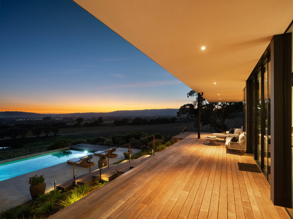 Deck and pool. (Jeffrey Frisk / Sotheby’s International Realty)