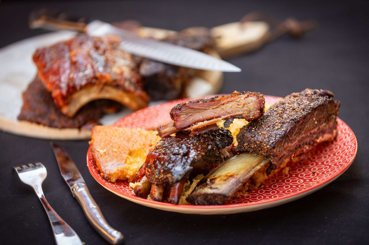 Smoked Ribs served three different ways from Joe Edwards III, owner of Legacy BBQ Tuesday, June 11, 2024 in Santa Rosa. (John Burgess/The Press Democrat)