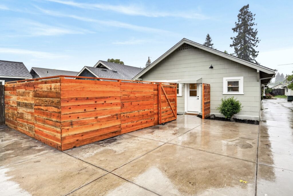 Fenced-in backyard patio. (Clear Shot Creations)