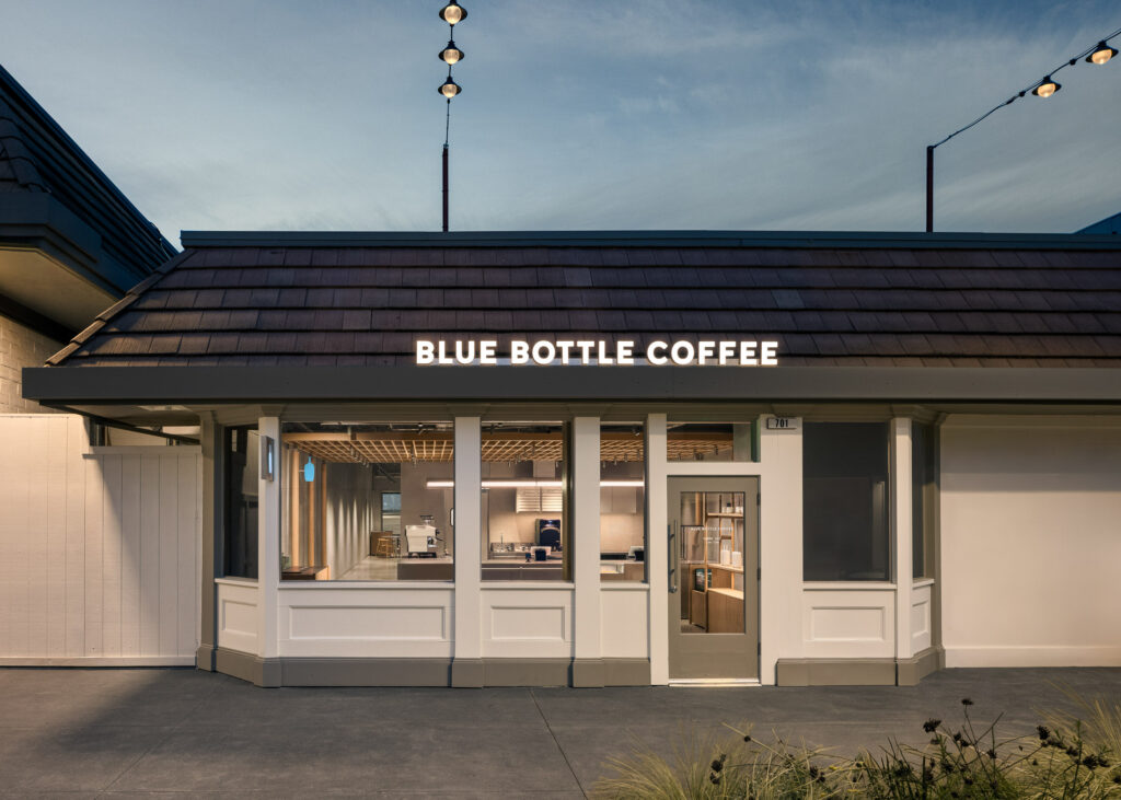 Blue Bottle Coffee's new location at Montgomery Village shopping center in Santa Rosa opened Monday, Jan. 26, 2026. (Tim D. Coy)