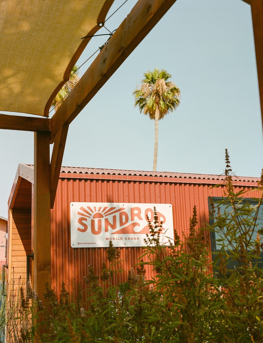 Exterior photo of Sundrop mobile Sauna in Petaluma.
