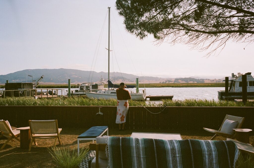 View of Petaluma River from Sundrop Sauna.