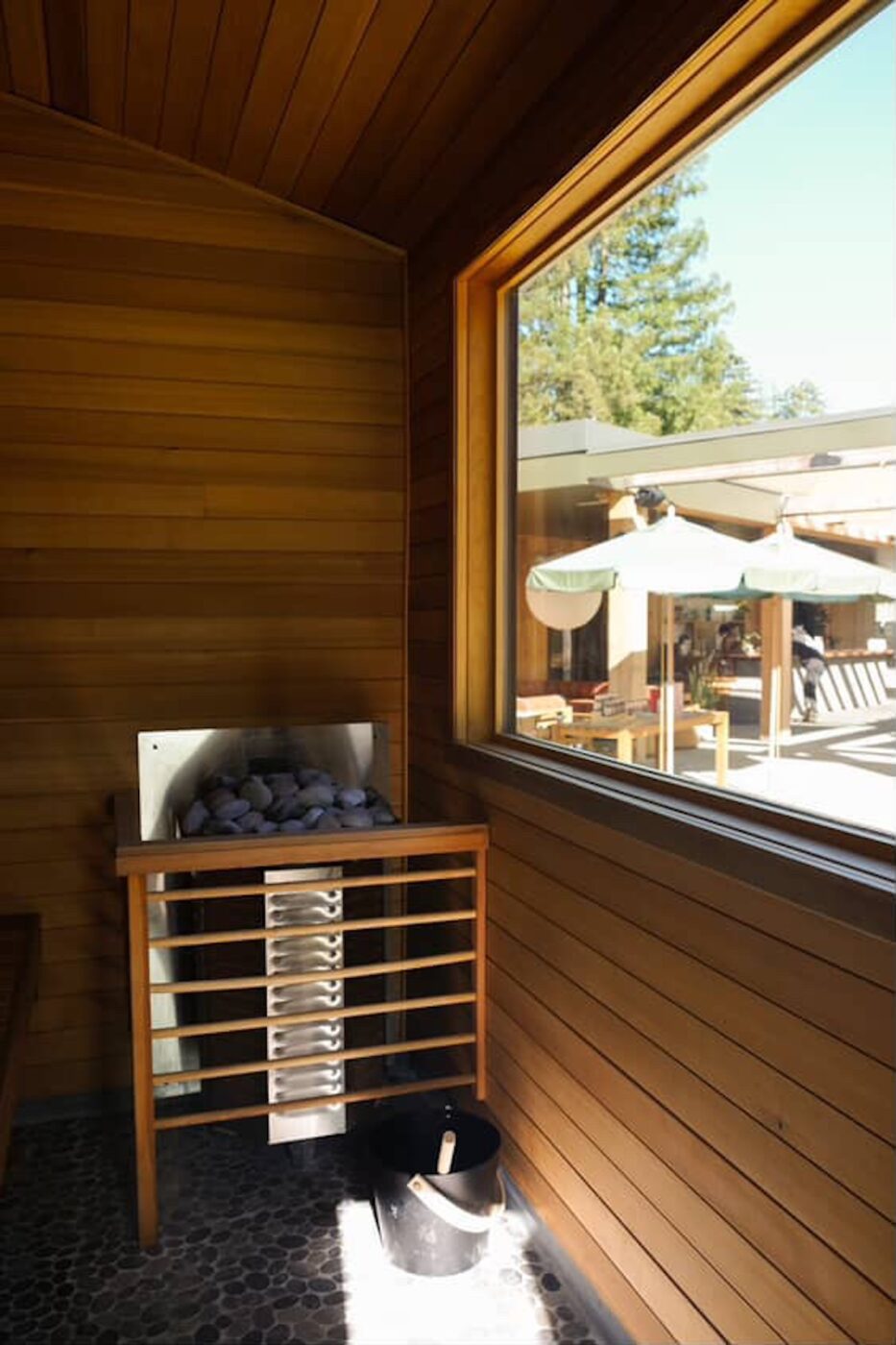 Sundrop Sauna pop up at The River Electric in Guerneville.