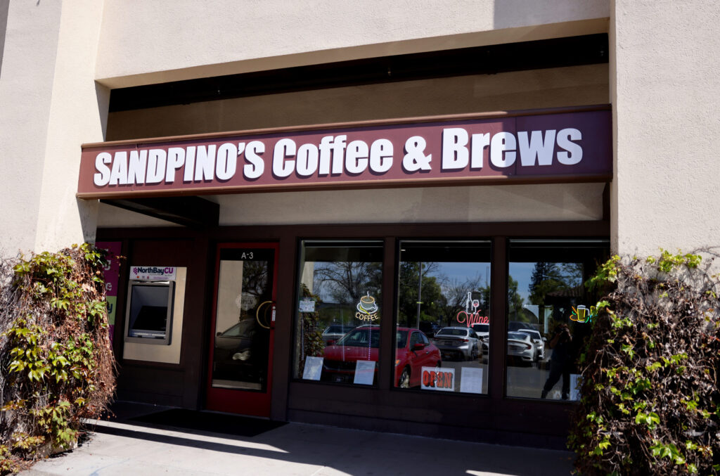 Sandpino’s Coffee and Brews in Rohnert Park Friday, March 27, 2026. (Beth Schlanker / The Press Democrat)