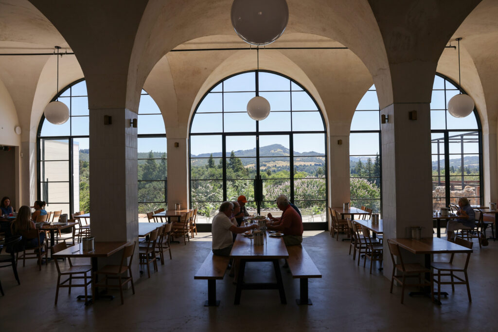The main dining area with a view at The Junction in Santa Rosa on Monday, May 18, 2026. (Christopher Chung/The Press Democrat)