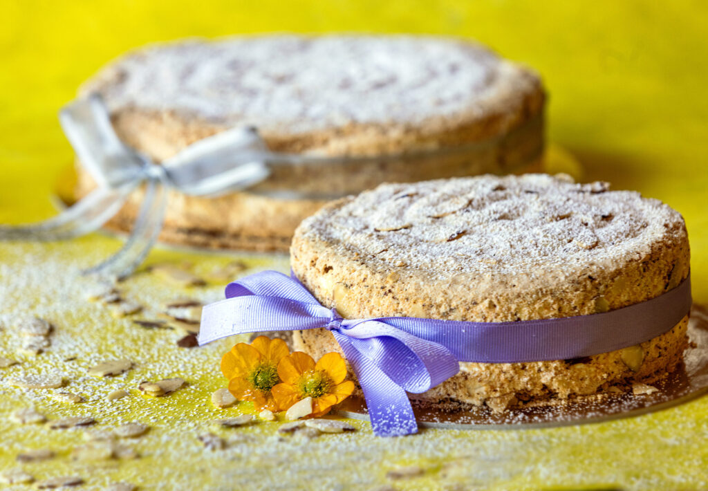 Gateau Parisian from Patisserie Angelica Wednesday, April 8, 2026 in Sebastopol. (John Burgess/The Press Democrat)