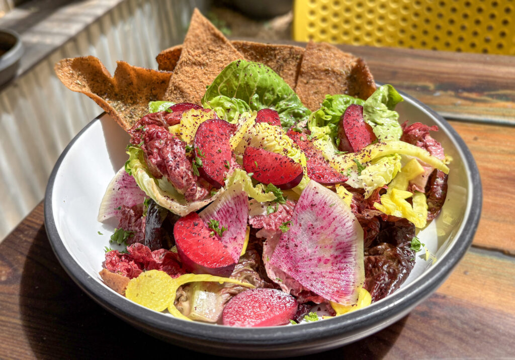 The seasonal fattoush beet salad from Spread Kitchen in Sonoma. (Cristina Topham)
