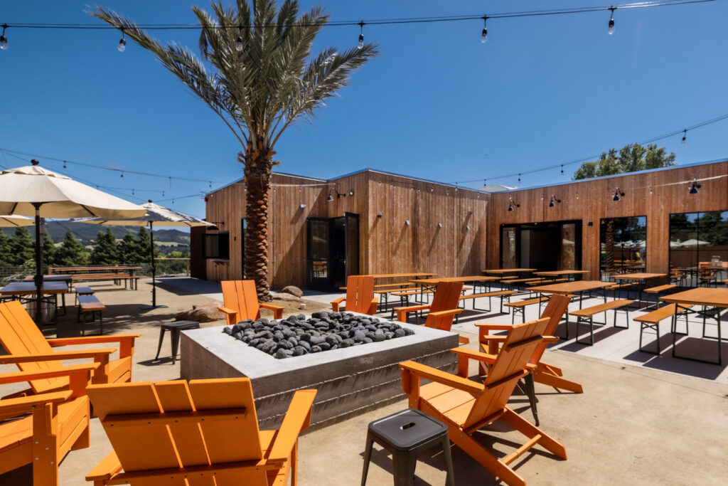 The outdoor patio at The Junction in Santa Rosa overlooks nearby Annadel Park. (Photo: Jessica Paul @jessicapaulphoto )