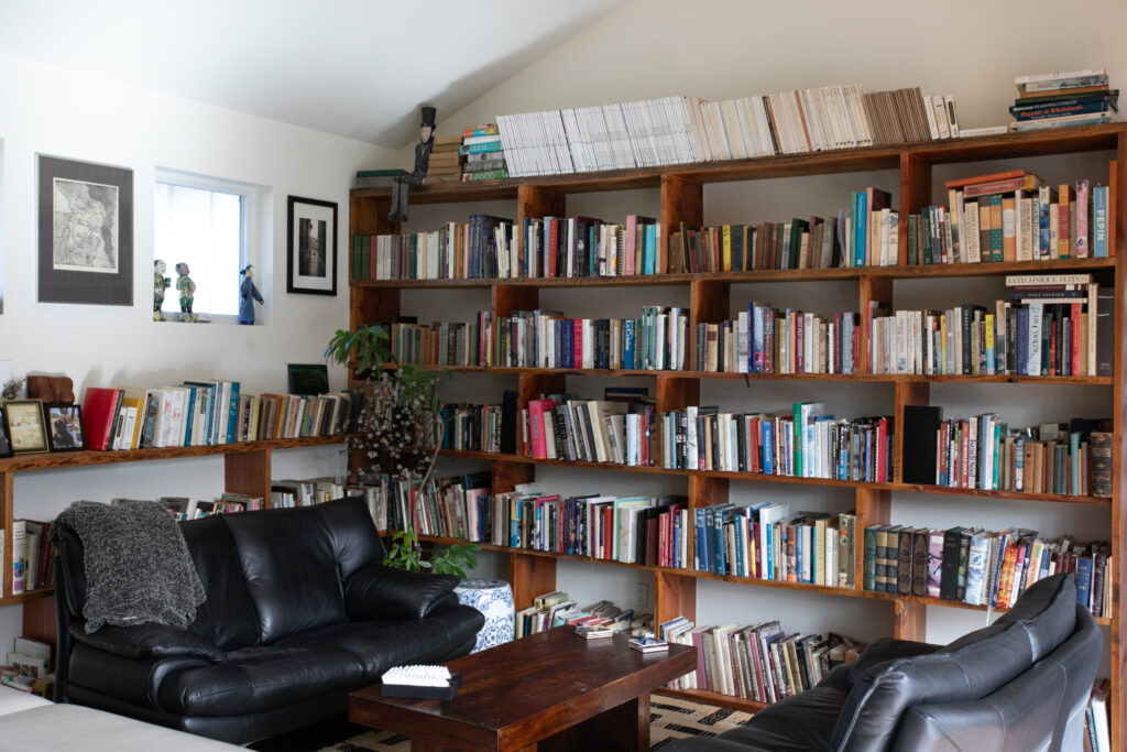The living room at Josh and Regina Silvers’ home in Santa Rosa. (Eileen Roche)