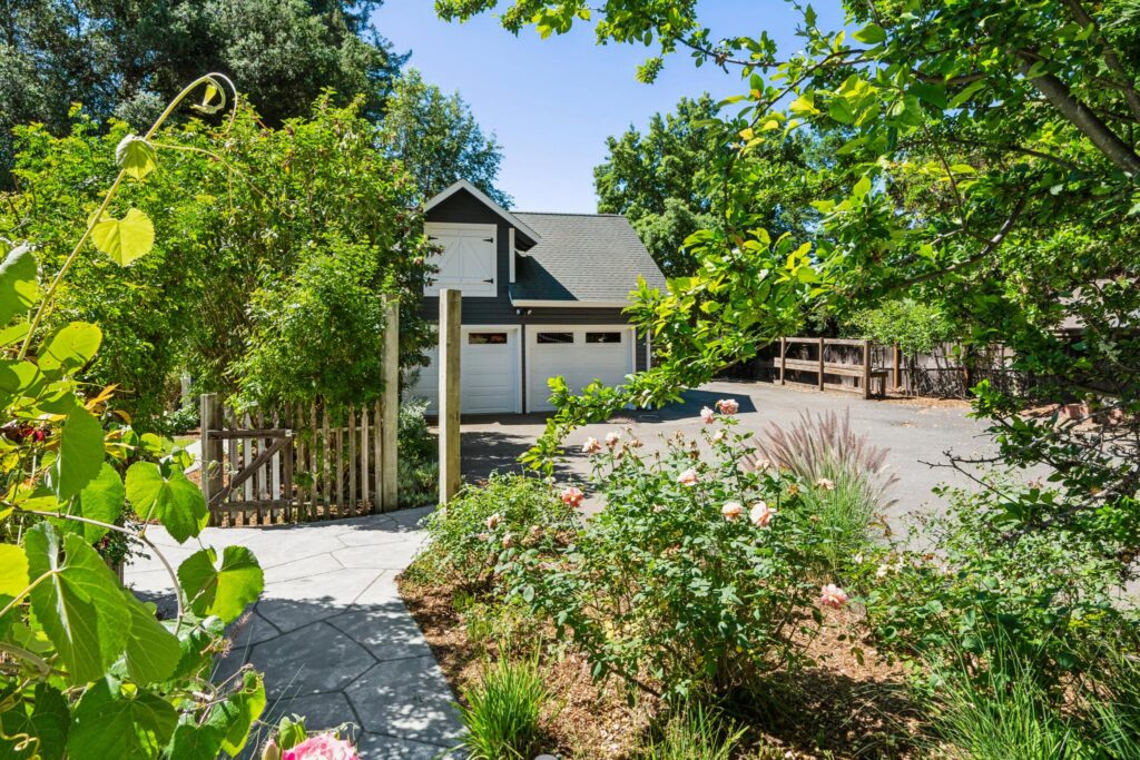 Yard and carriage house. (Open Homes Photography)