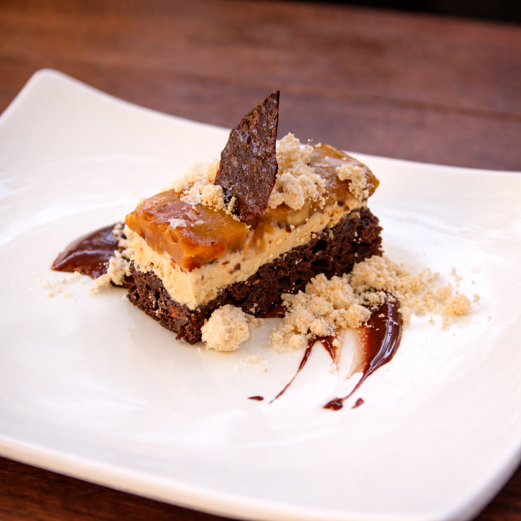The “It’sNotA 'Snickers Bar' Deux,” Valette's version of a Snickers Bar. (Elijah Canales)