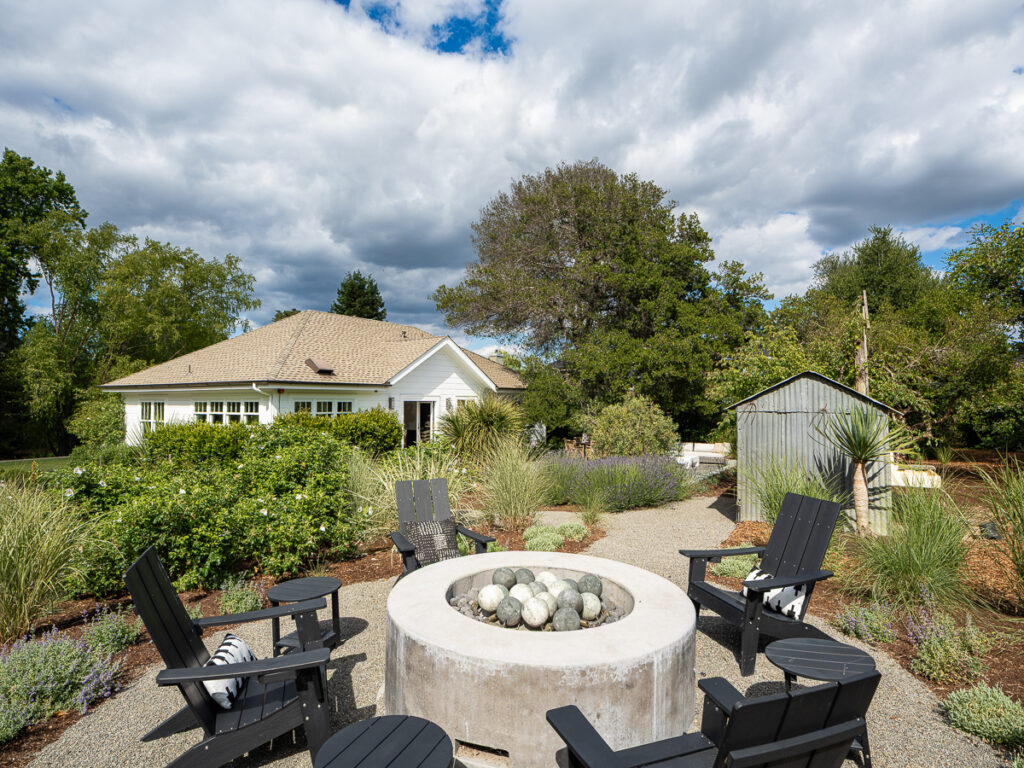 Firepit in yard. (Jeffrey Frisk)