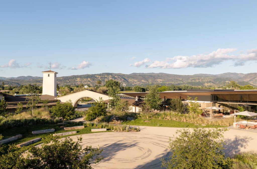 The garden space at Robert Mondavi Winery in Oakville. (Adam Potts)