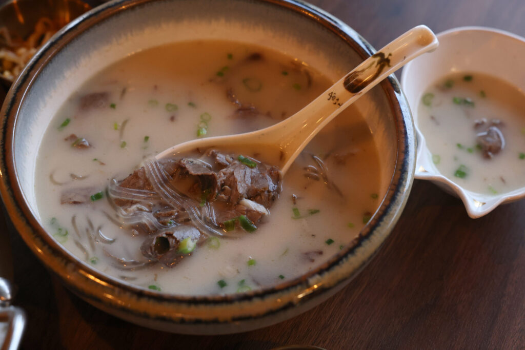 Ox bone soup at Seoul to Tokyo restaurant in Santa Rosa Monday, May 4, 2026. (Beth Schlanker / The Press Democrat)