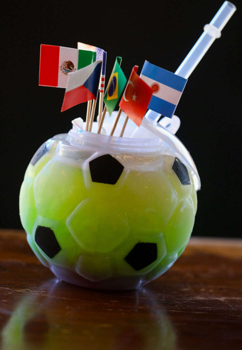 A special drink created to celebrate the World Cup at El Gallo Negro in Windsor on Wednesday, June 3, 2026. (Christopher Chung/The Press Democrat)