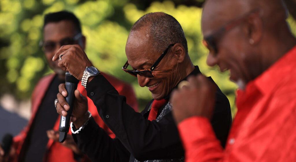 Top Shelf performs, Saturday, June 14, 2025, during the Sonoma County 55th Annual MLK/Juneteenth Festival in Santa Rosa. (Kent Porter / The Press Democrat)