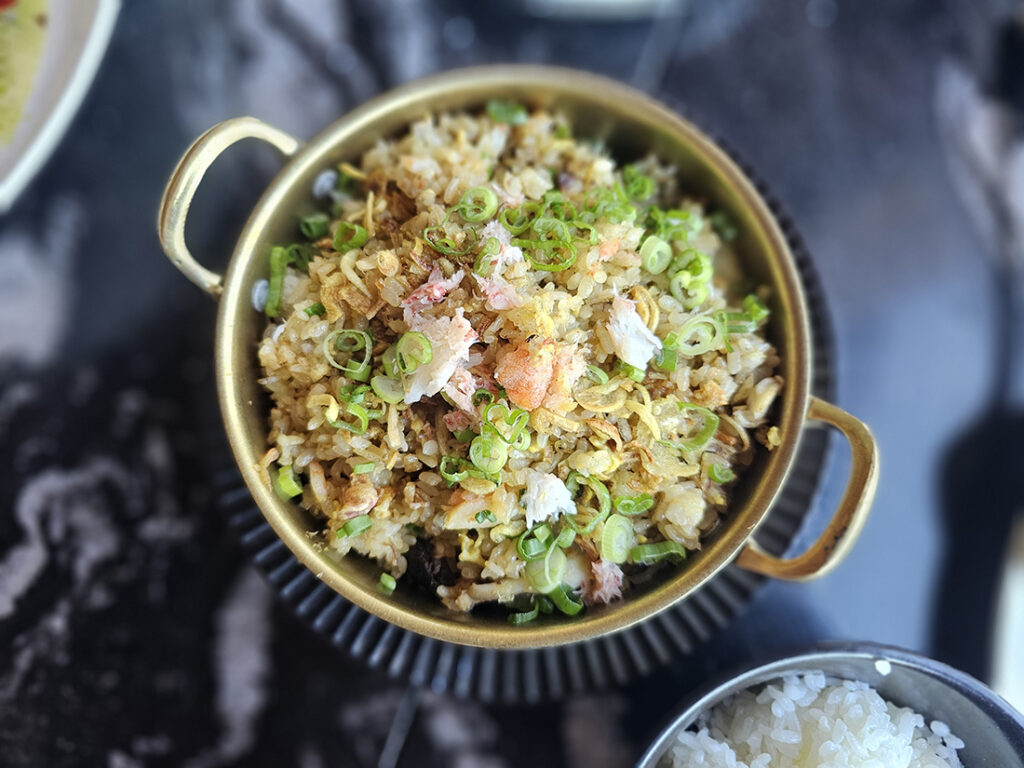 Surf and turf fried rice from AYA at the Graton Resort & Casino in Rohnert Park. (Heather Irwin / The Press Democrat)