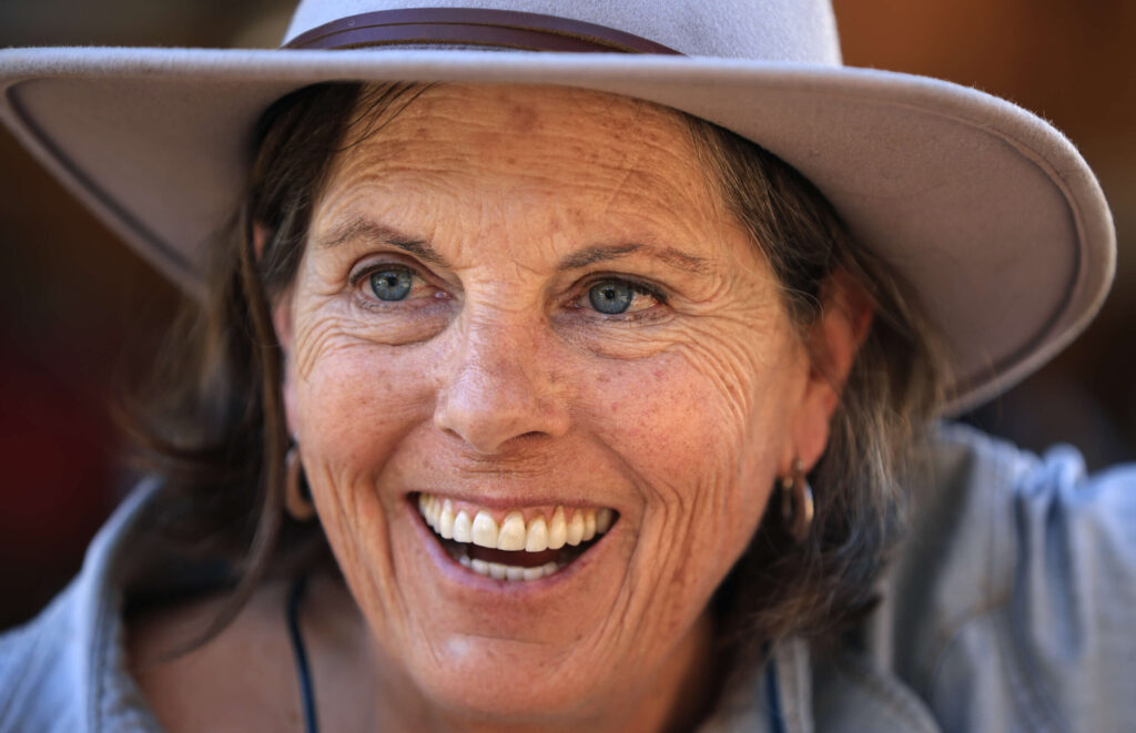 Arden Bucklin-Sporer one of the owners of El Recreo, Thursday, June 23, 2022, above Kenwood in the Mayacamas Mountains. The land will be preserved by the Sonoma County Ag and Open Space District, Thursday, June 23, 2022. (Kent Porter / The Press Democrat) 