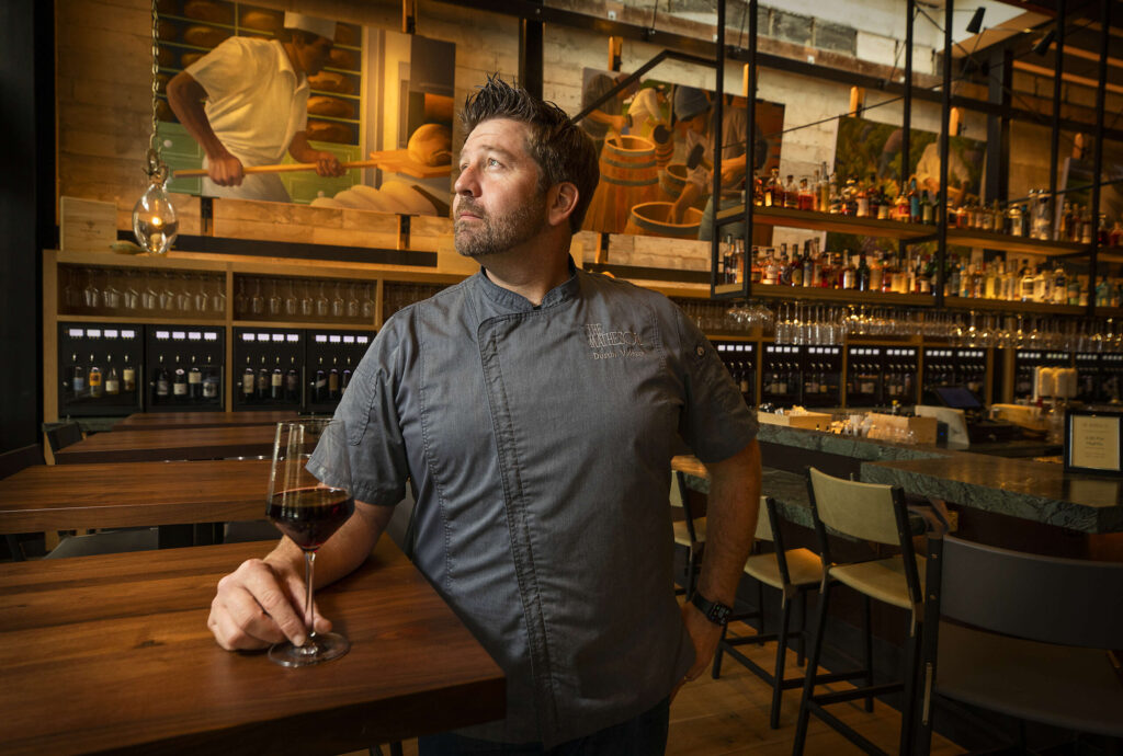 Chef/owner Dustin Valette at The Matheson in Healdsburg on Friday, November 5, 2021. (John Burgess/The Press Democrat)