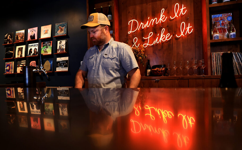Ben Brenner is the founding partner of Benevolent Neglect Wines located in the heart of Napa’s downtown storefront restaurants and tasting rooms, Friday, July 24, 2026. (Kent Porter / The Press Democrat)