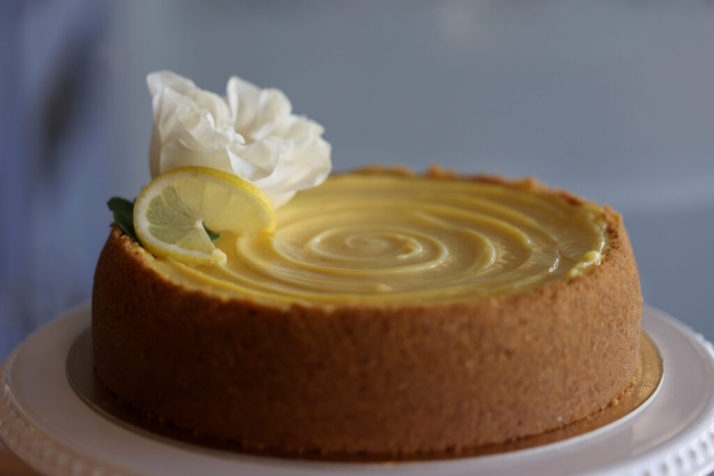 The lemon cheesecake at Stellina Pronto in Petaluma Thursday, July 9, 2026. (Beth Schlanker / The Press Democrat)