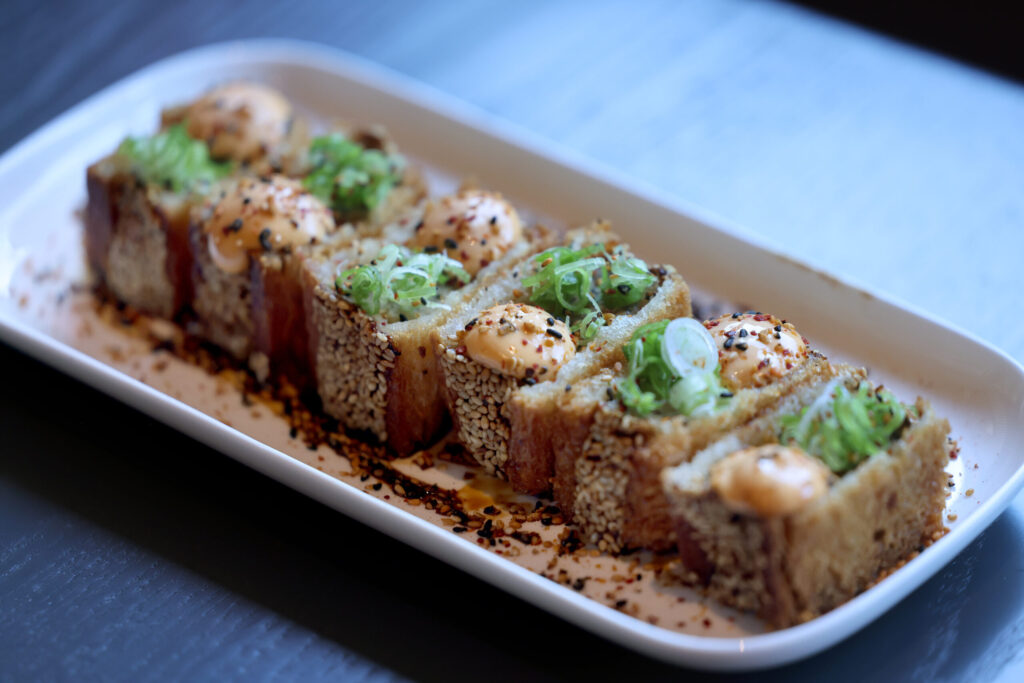 Shrimp Toast at Dead Letter restaurant in Sonoma Wednesday, July 15, 2026. (Beth Schlanker / The Press Democrat)