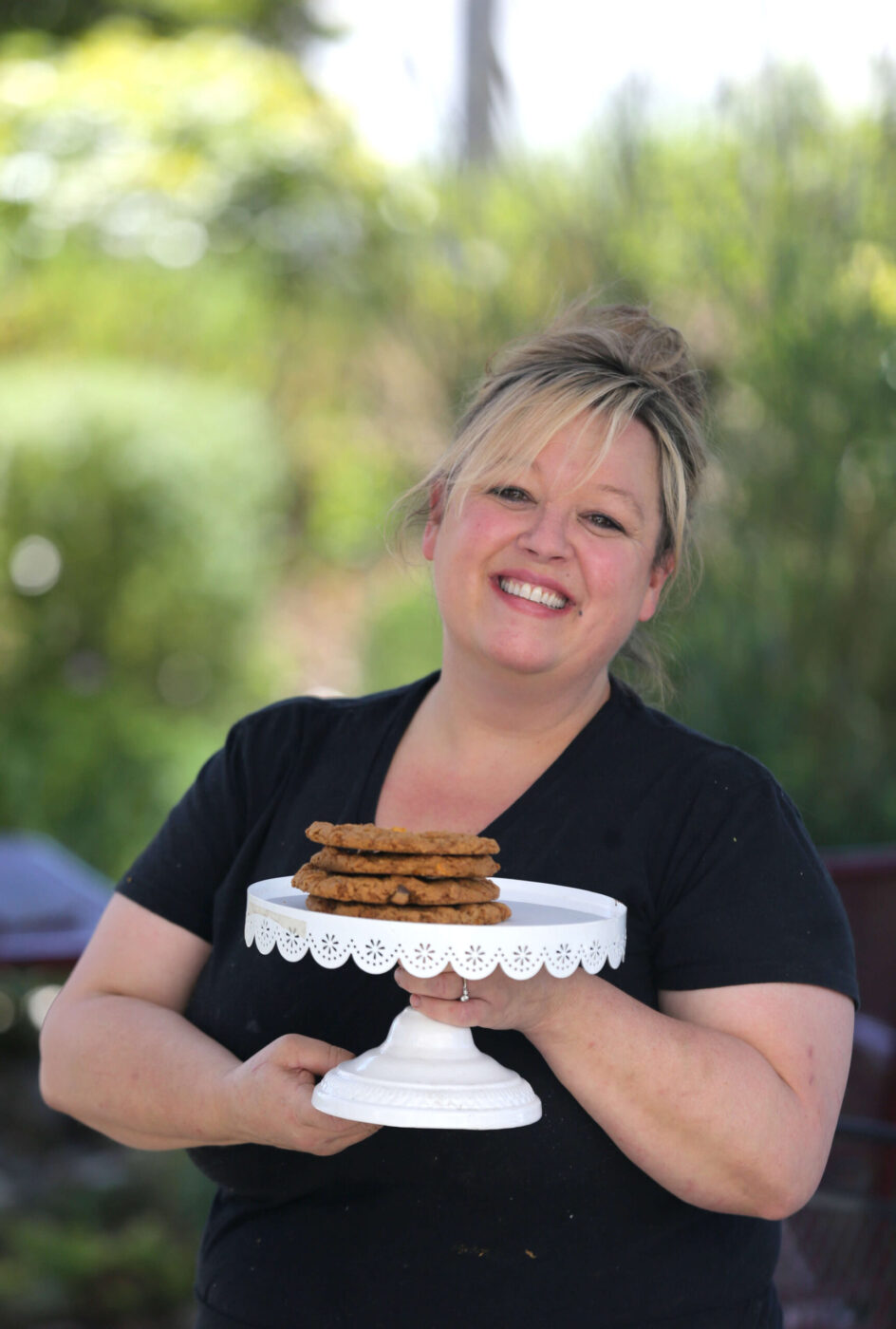 Jeannette Barbieri at Society Bakery and Cafe in Sebastopol on Wednesday, September 22, 2021. (Beth Schlanker/The Press Democrat)