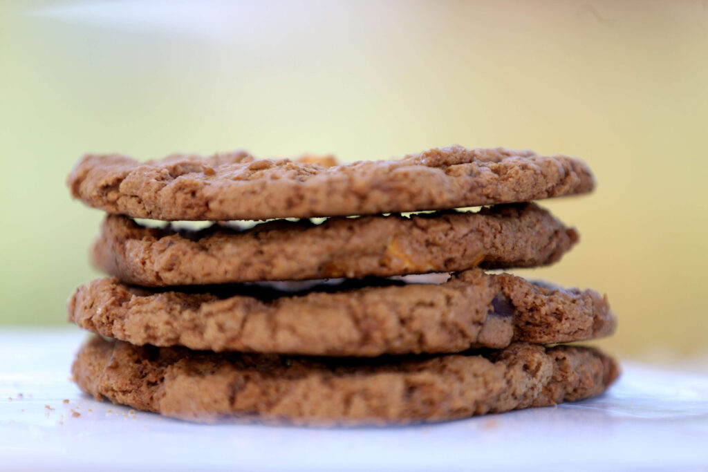 Cowboy cookies at Society Bakery and Cafe in Sebastopol on Wednesday, September 22, 2021. (Beth Schlanker/The Press Democrat)